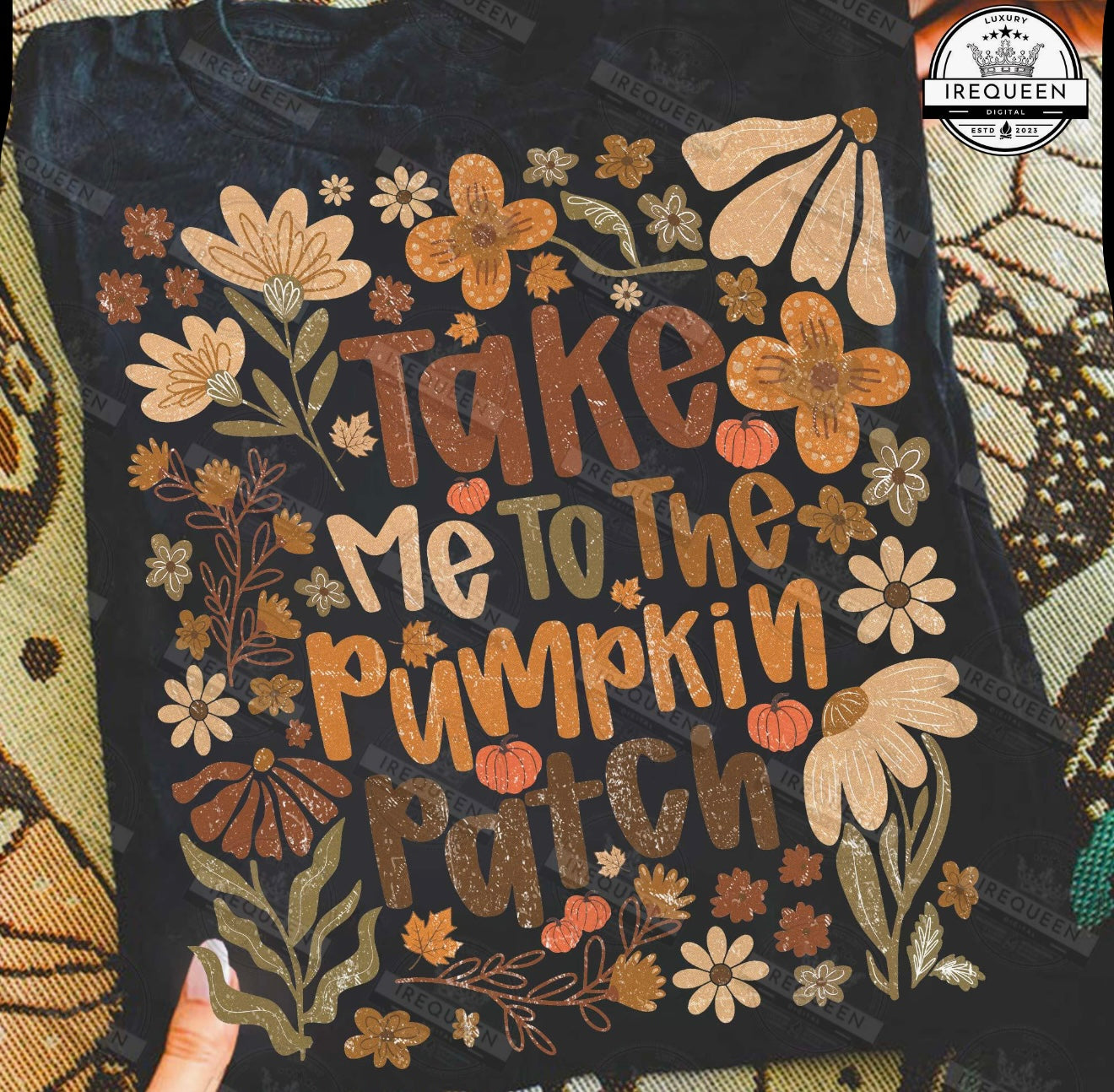 Floral pumpkin shirt