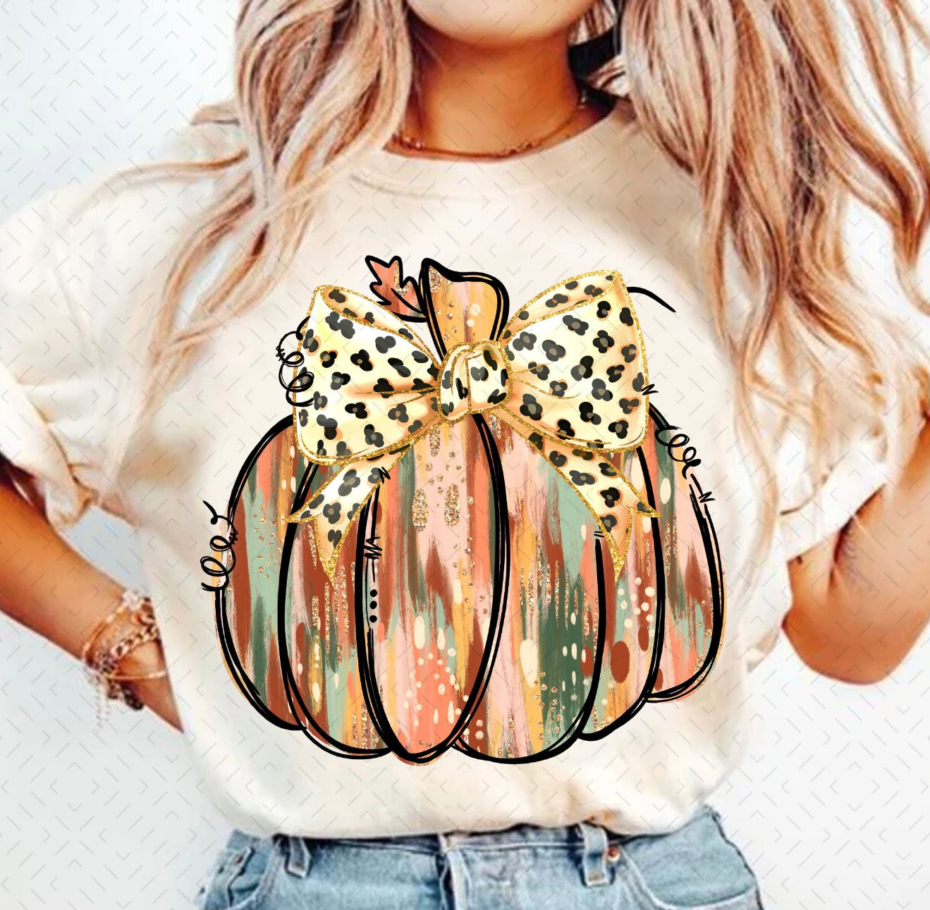 Multi-colored festival pumpkin