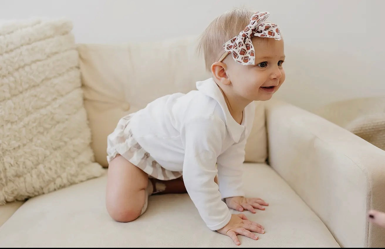 Football hair bow