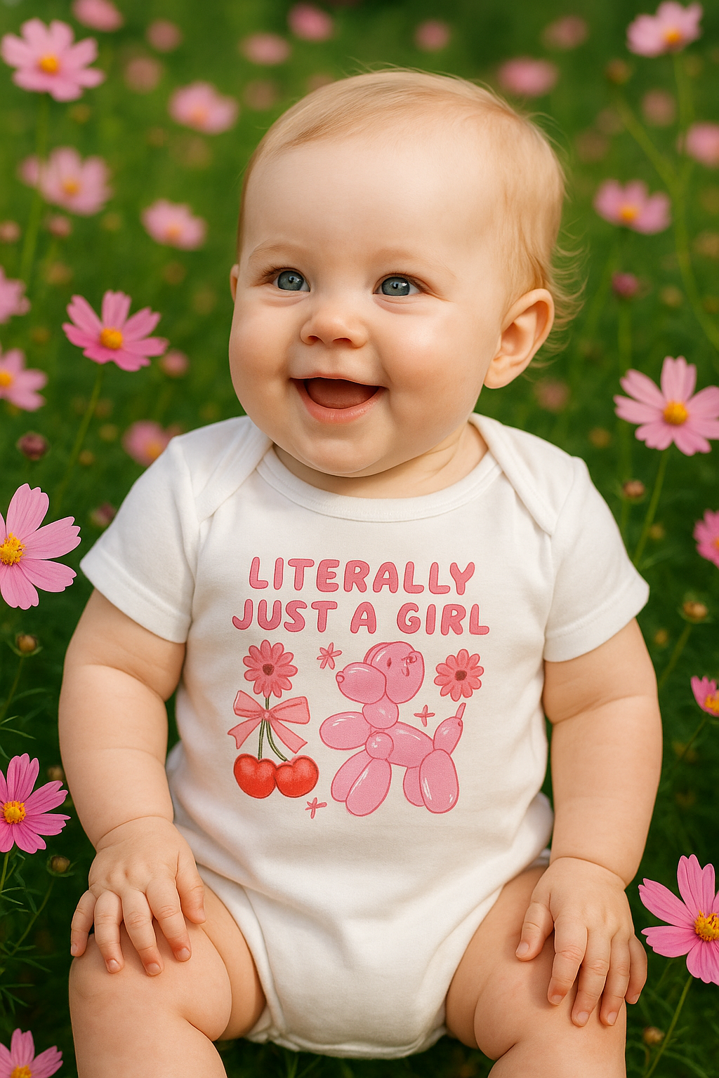 “Literally Just a Girl” Baby Onesie