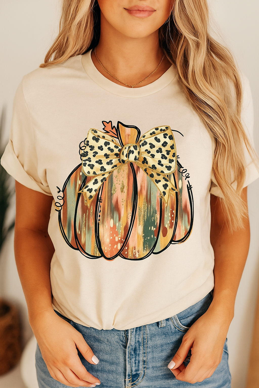 Multi-colored festival pumpkin