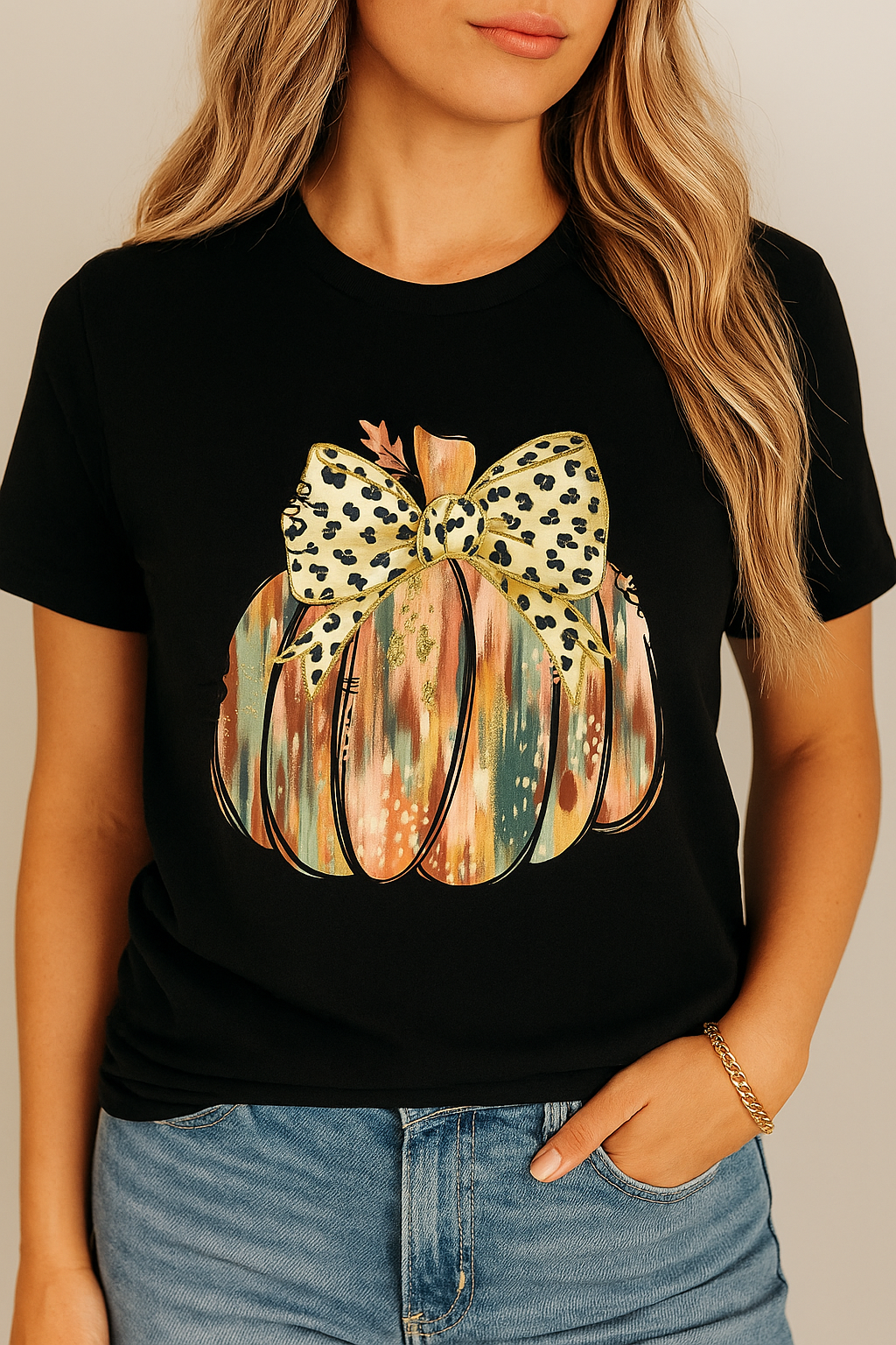 Multi-colored festival pumpkin