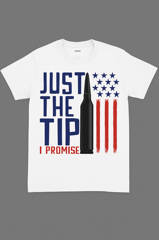 "Just the Tip – Patriotic Bullet Tee"
