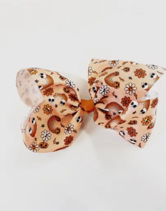 Halloween themed 7”bow clip