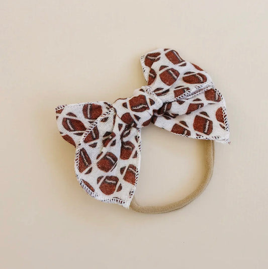 Football hair bow