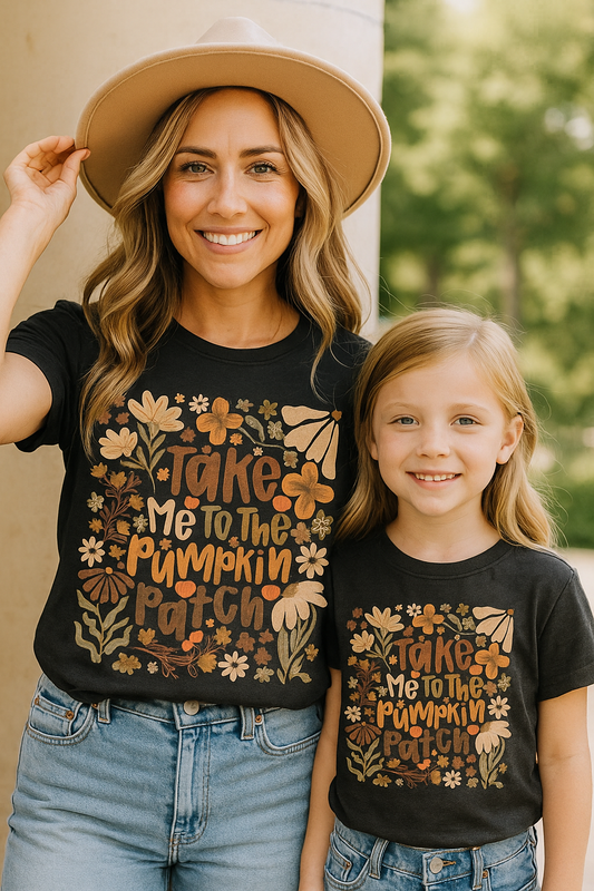 Floral pumpkin shirt